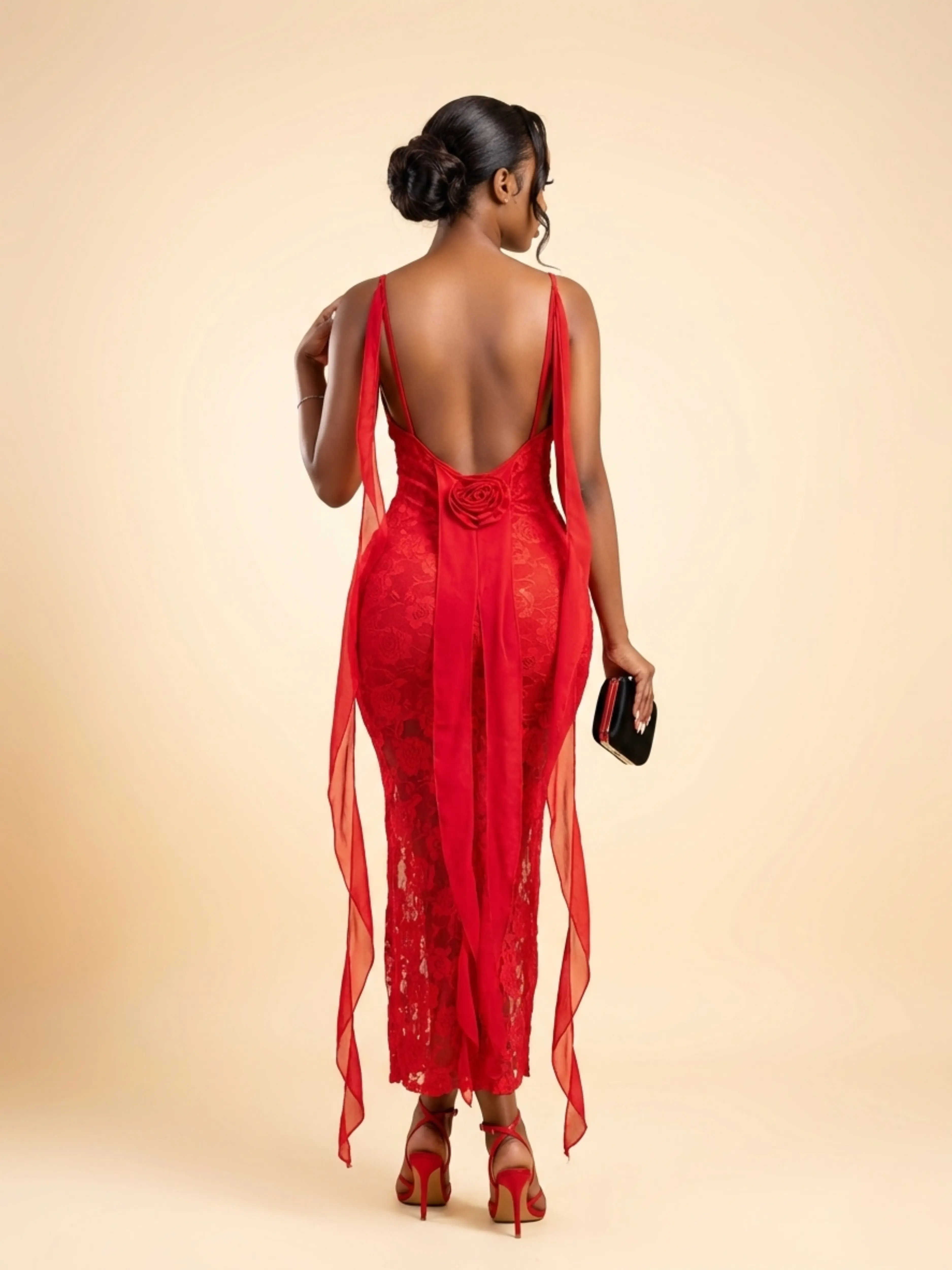 Elegant Lace Party Dress - N/A dresses available at theGirlyZone Kampala